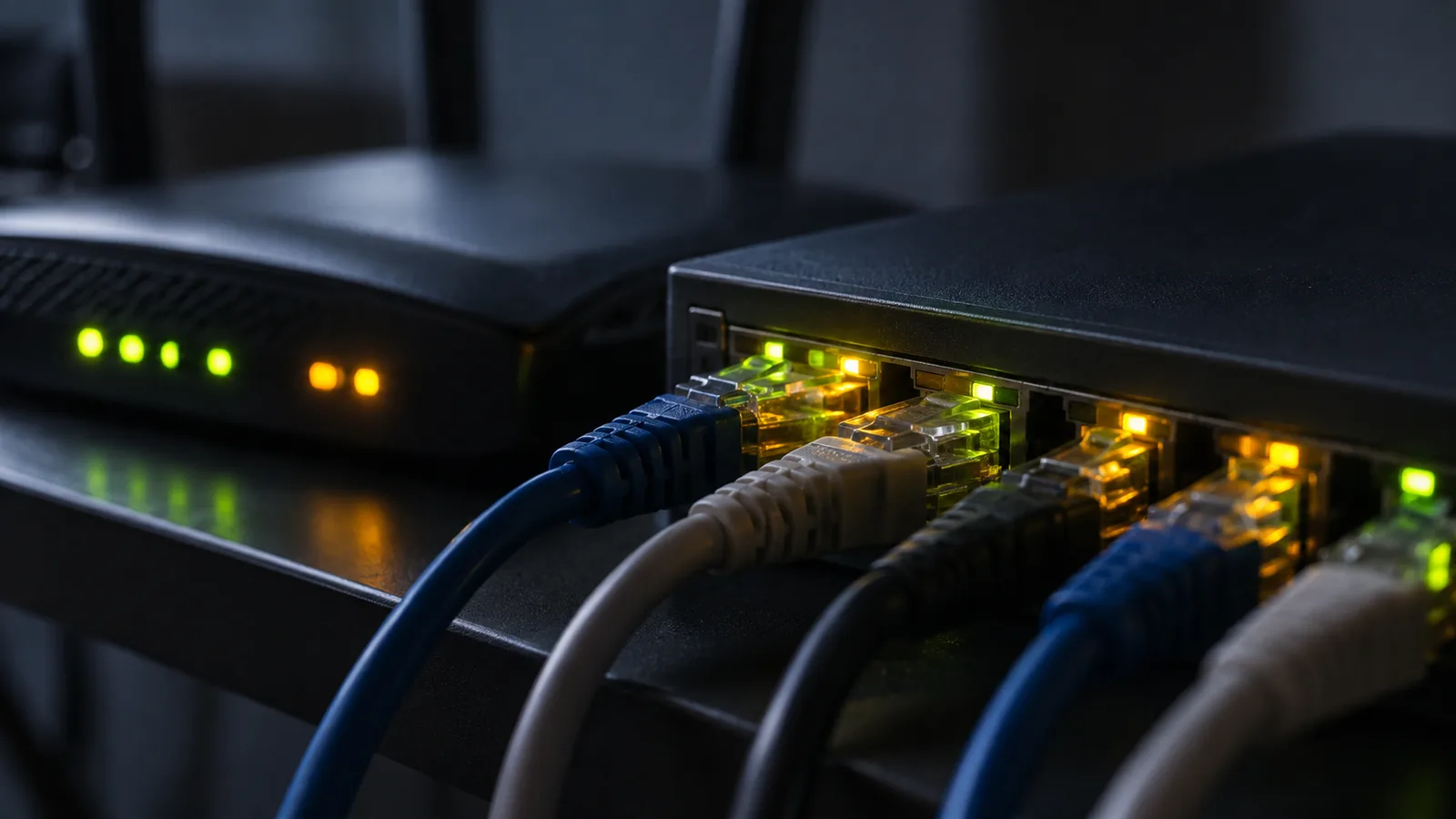 Đèn tín hiệu của router Wi-Fi gia đình
